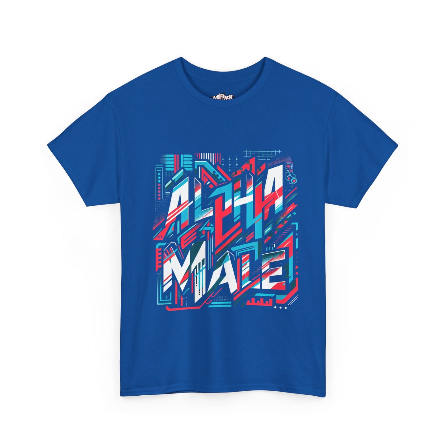 Alpha Male Heavy Cotton Tee - Retro Arcade Style Graphic Tee