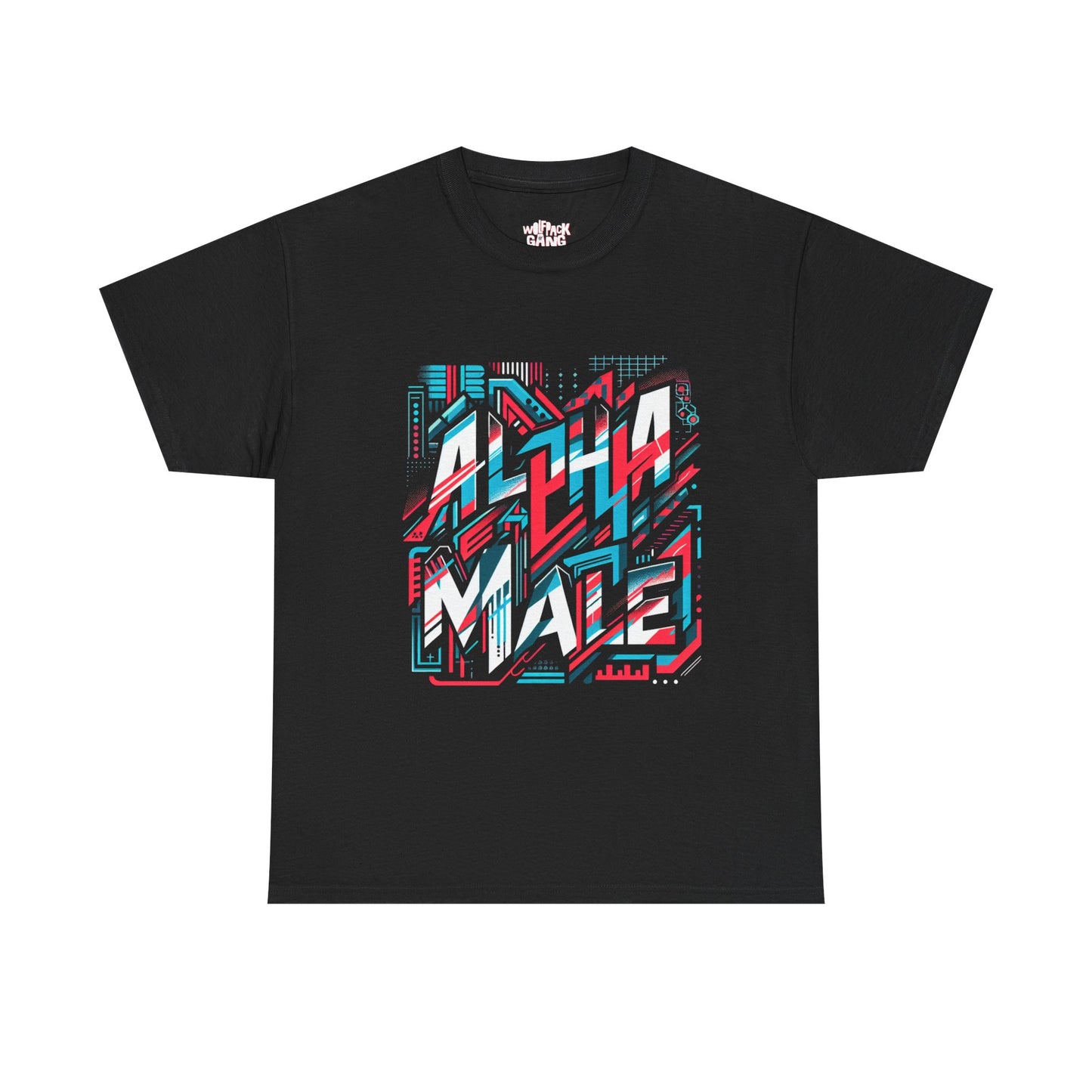 Alpha Male Heavy Cotton Tee - Retro Arcade Style Graphic Tee