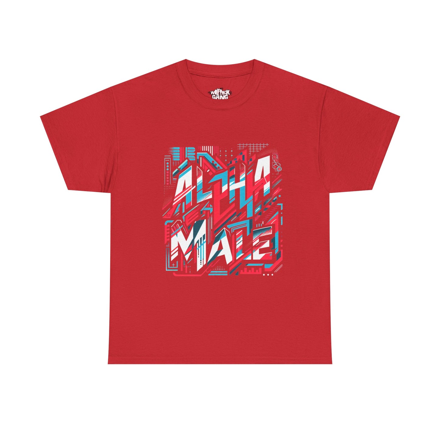 Alpha Male Heavy Cotton Tee - Retro Arcade Style Graphic Tee