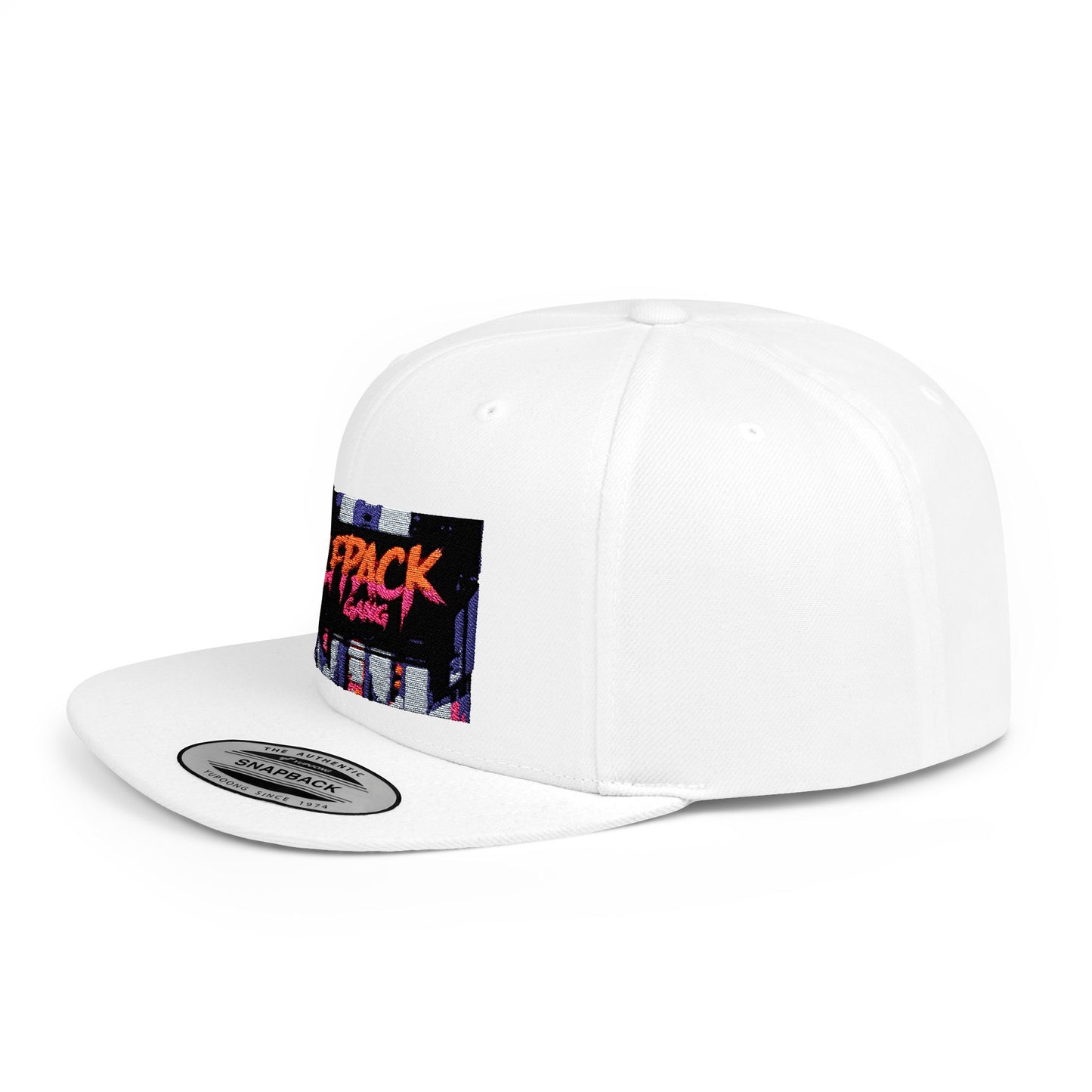 Wolfpack Gang Flat Bill Snapback Hat - Streetwear Style Cap for Trendsetters