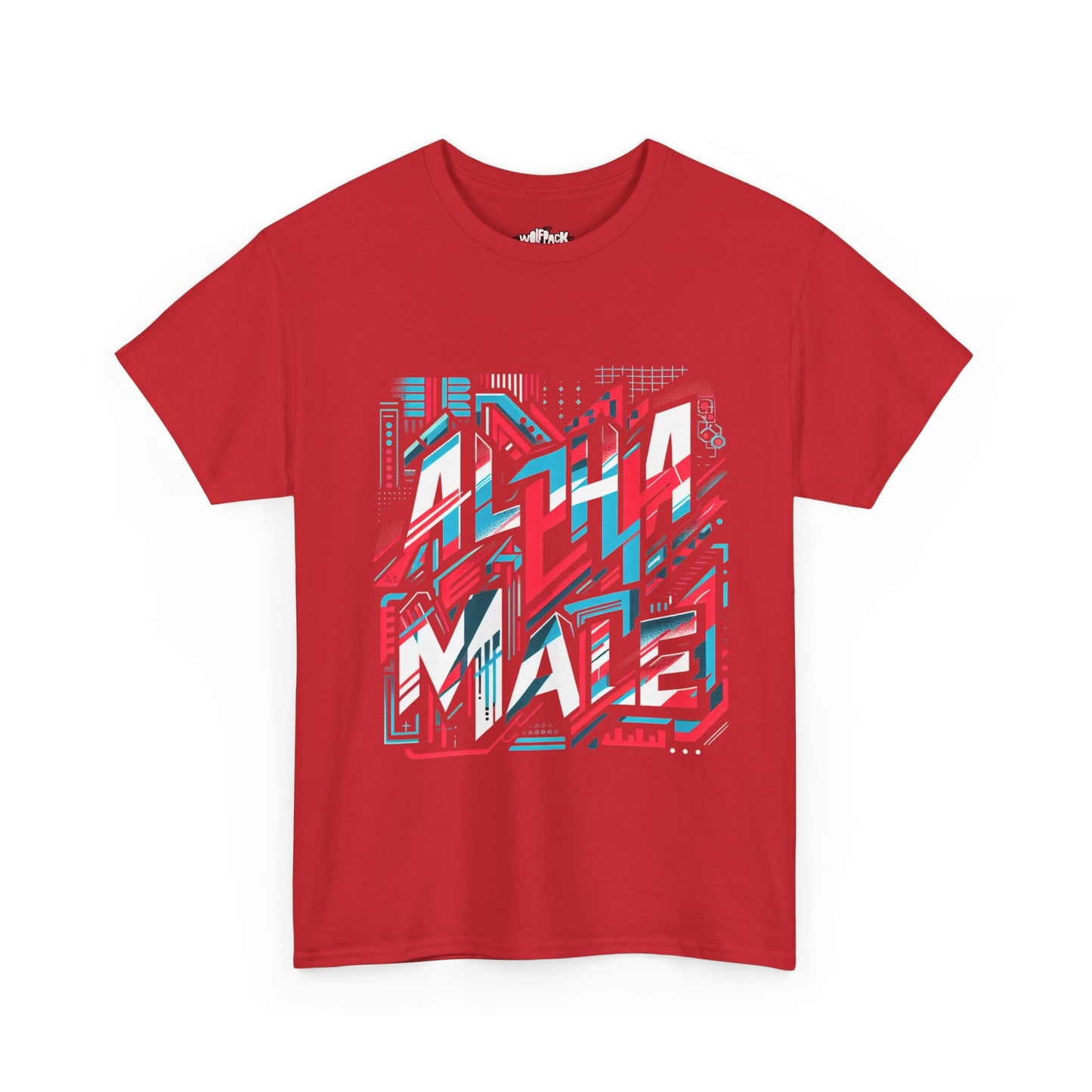 Alpha Male Heavy Cotton Tee - Retro Arcade Style Graphic Tee