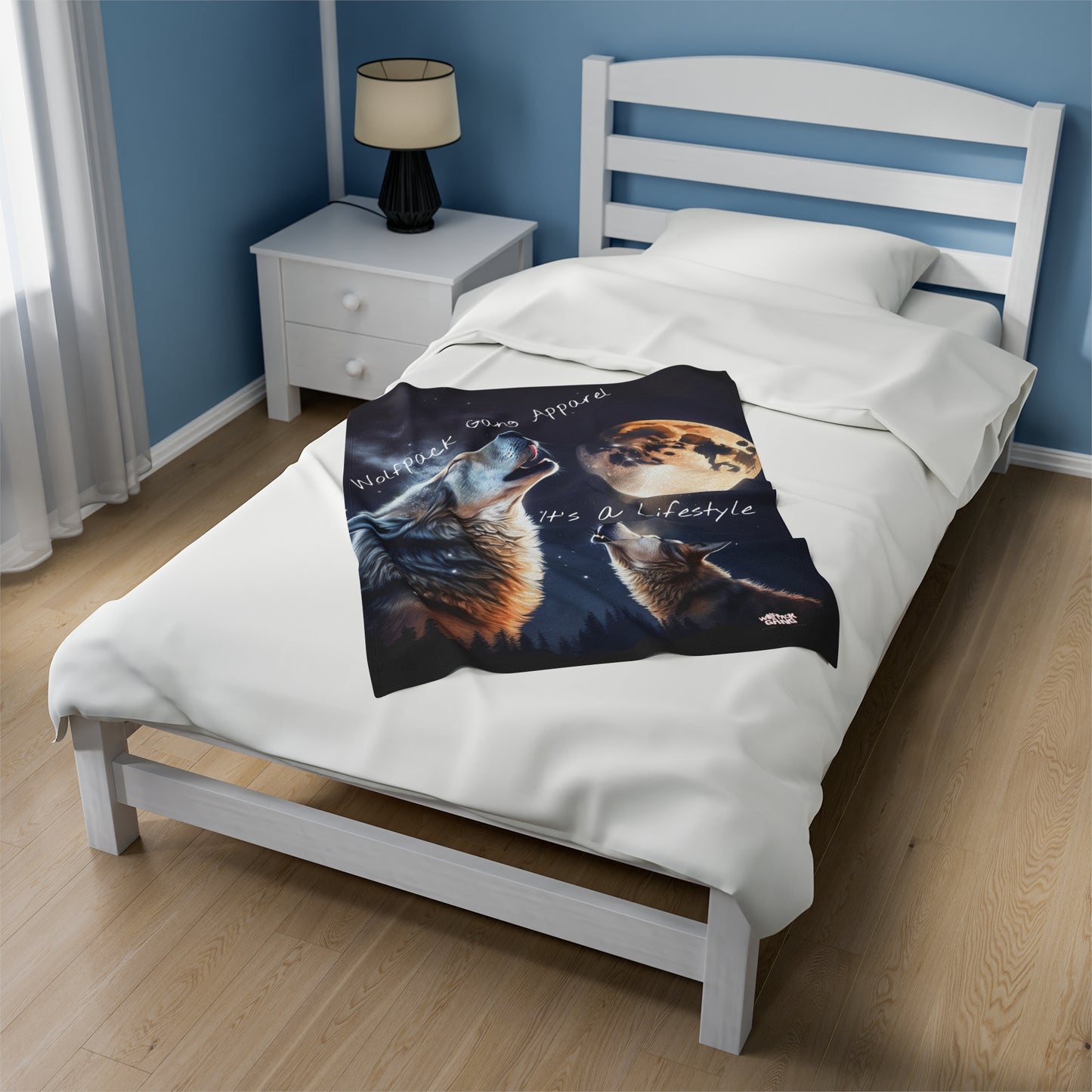 Velveteen Wolfpack Plush Blanket