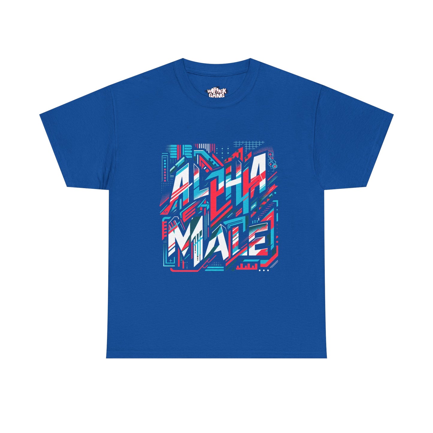 Alpha Male Heavy Cotton Tee - Retro Arcade Style Graphic Tee