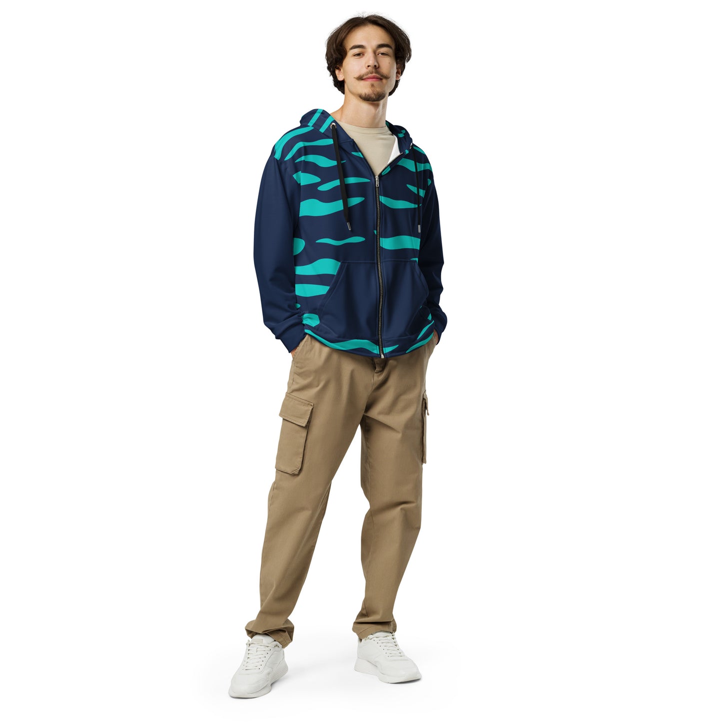Zip up fashion hoodie
