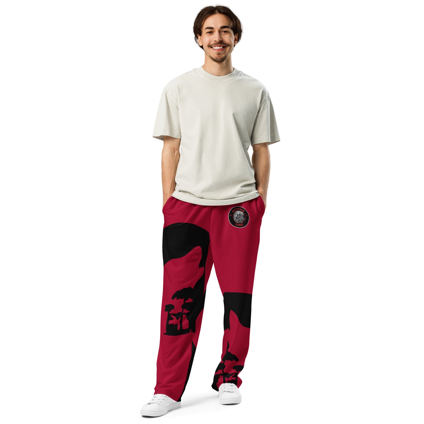 Red/black joggers