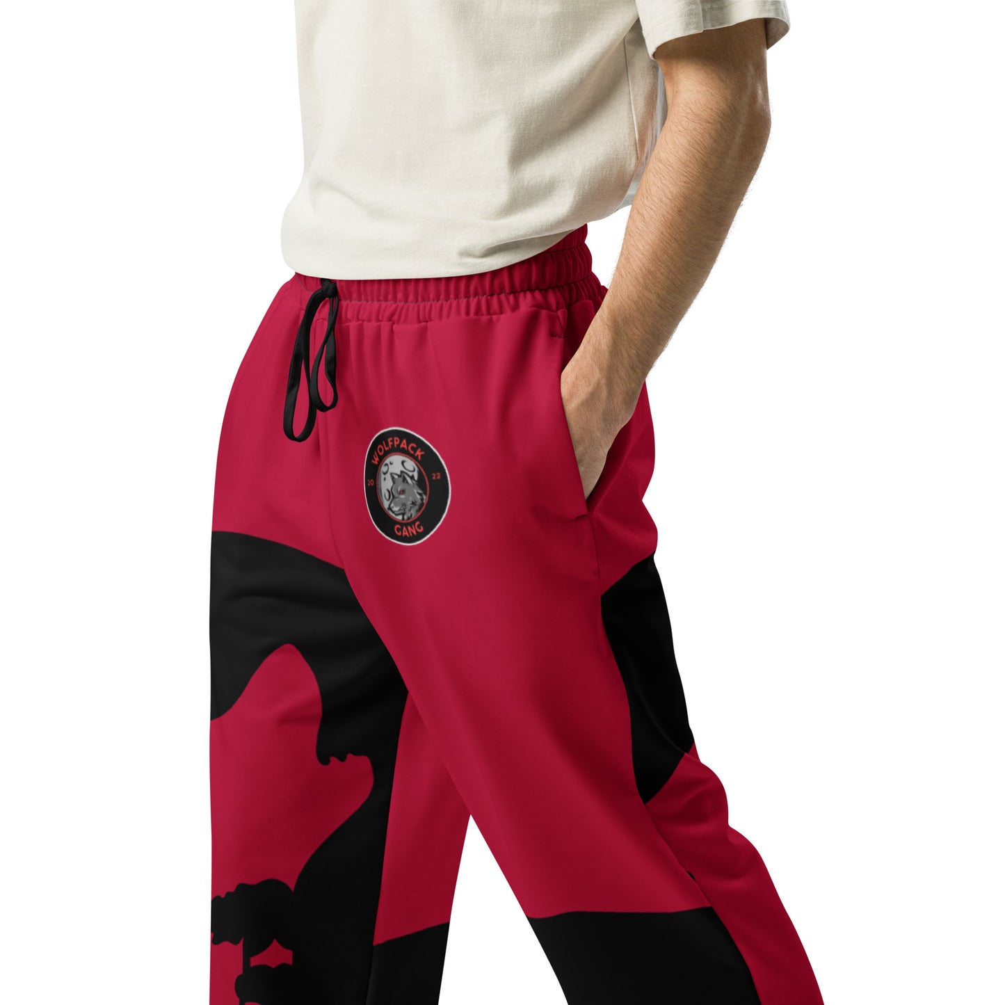 Red/black joggers