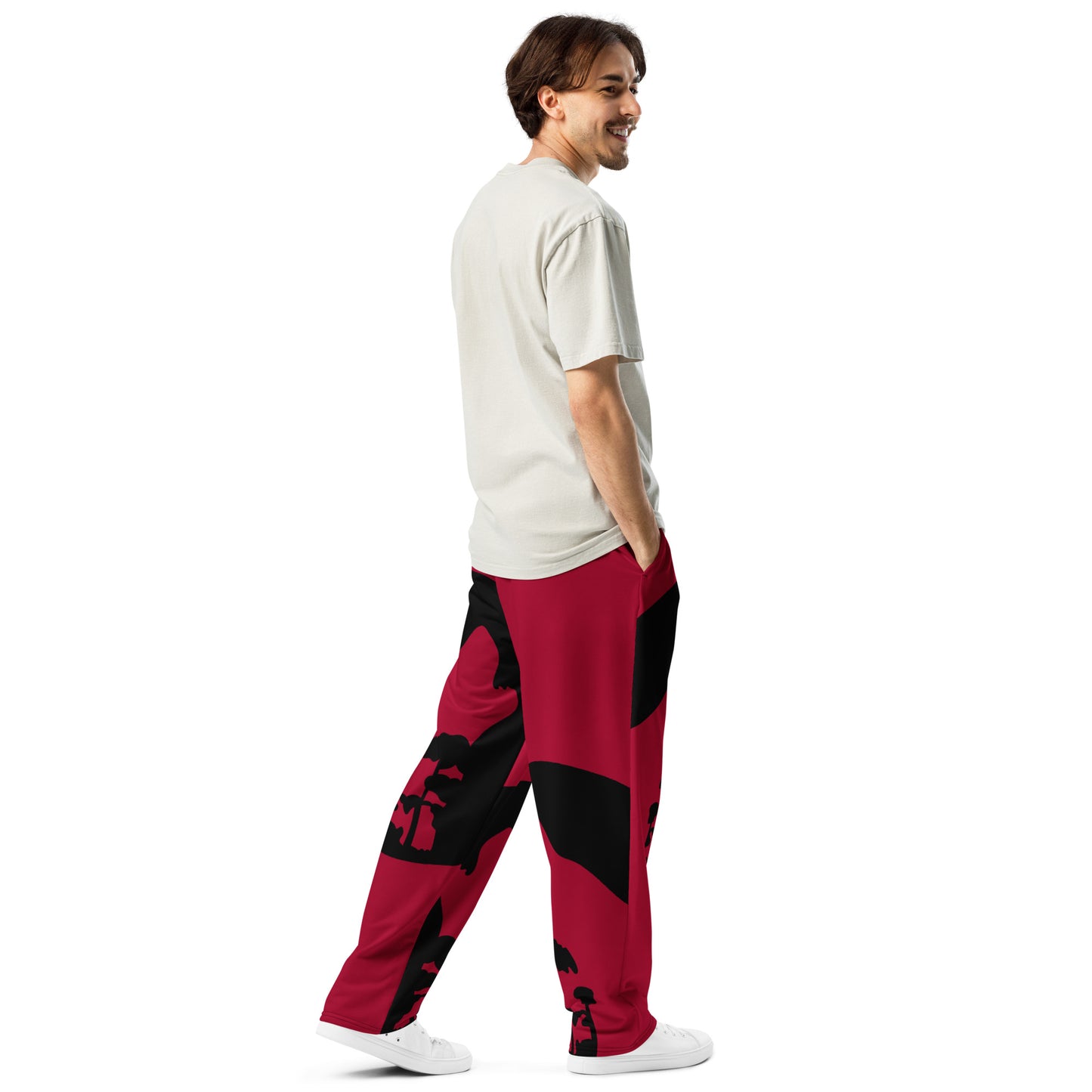 Red/black joggers