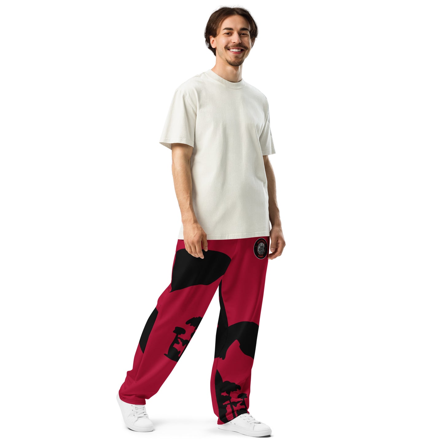 Red/black joggers