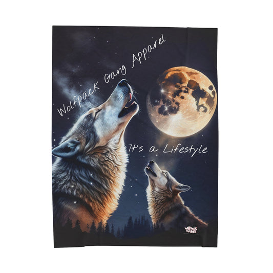 Velveteen Wolfpack Plush Blanket