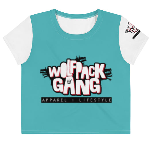Teal Crop Tee